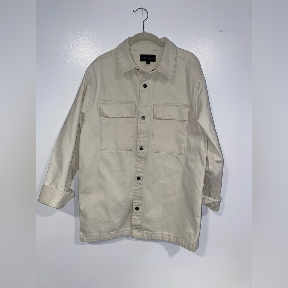 NO BOUNDARIES LAYERING SHIRT JACKET